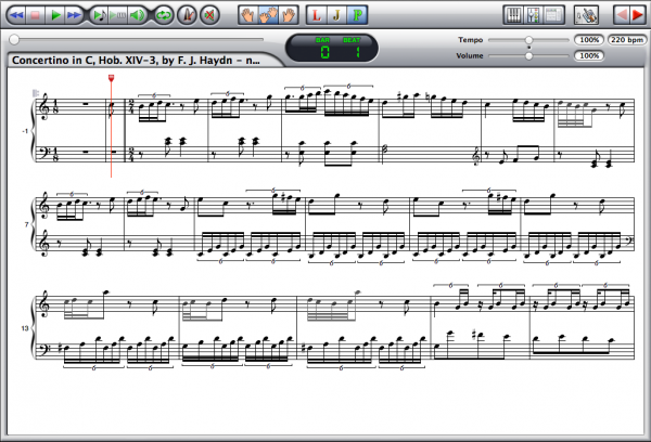 Haydn — Concertino Hob. XIV:3 Screenshot