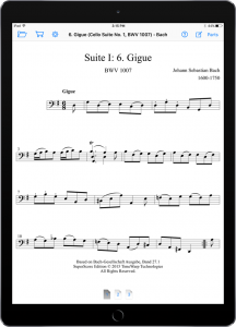 Cello Suite No. 1, BWV 1007 - J.S. Bach-iPad Portrait