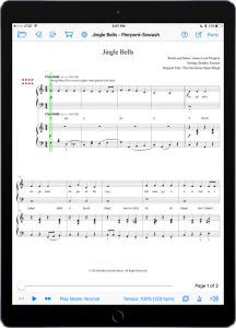 Jingle Bells Arranged by Bradley Sowash-iPad Portrait