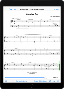 Moonlight Bay by Lynda Lybeck-Robinson-iPad Portrait