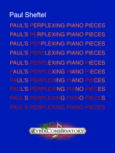 Paul’s Perplexing Piano Pieces