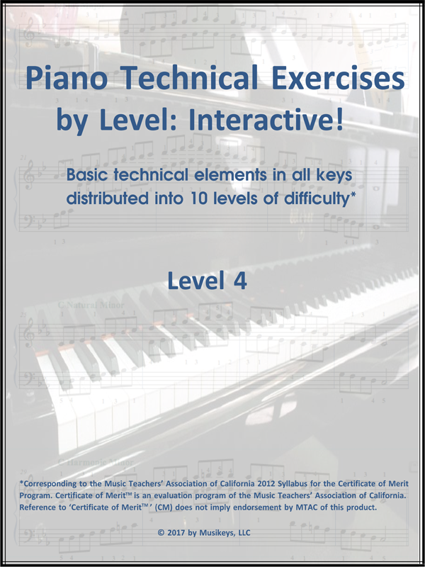 Piano Technical Exercises- Interactive! (Level 4)