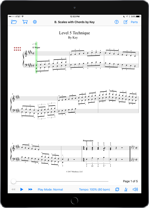 Piano Technical Exercises: Interactive! (Level 5)