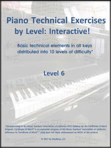 Piano Technical Exercises- Interactive! (Level 6)