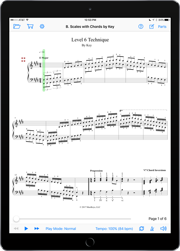 Piano Technical Exercises: Interactive! (Level 6)