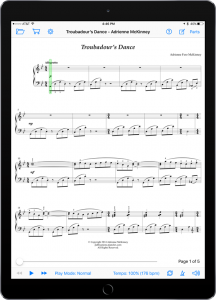 Troubadour’s Dance by Adrienne McKinney-iPad Portrait