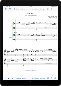Twenty Eight-Measure Etudes by Carl Czerny-iPad Portrait