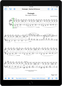 Angular Measures Pentangle by Martha Hill Duncan-iPad Portrait