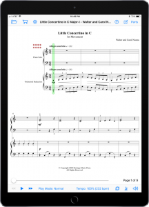 Little Concertino in C Major - Walter and Carol Noona-iPad Portrait