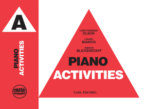 Music Pathways - Piano Activities - Level A