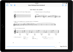 Music Pathways - Piano Activities - Level B-iPad Landscape