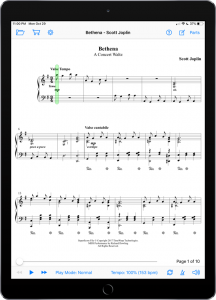 Bethena by Scott Joplin-iPad Portrait