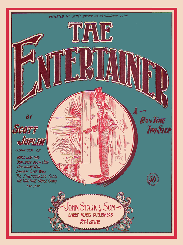 The Entertainer by Scott Joplin Cover