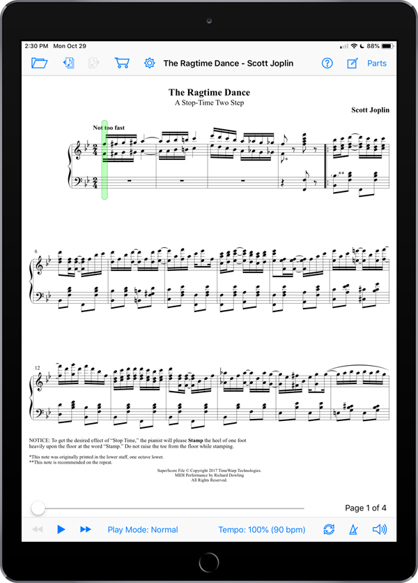 The Ragtime Dance by Scott Joplin