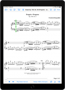 25 Études faciles et progressives, Op.100 by Friedrich Burgmüller-iPad Portrait