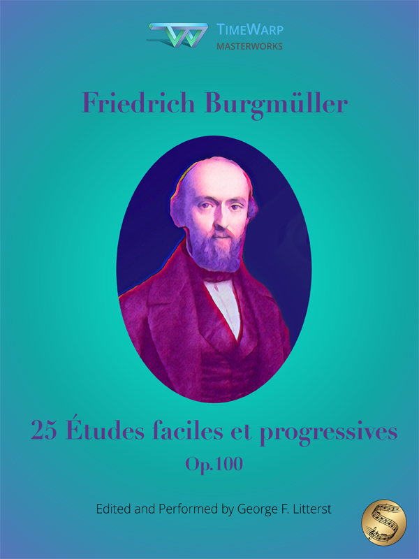 25 Études faciles et progressives, Op.100 by Friedrich Burgmüller Cover