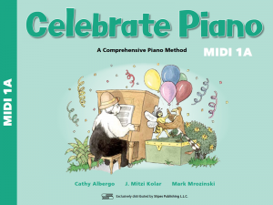 Celebrate Piano MIDI 1A Cover