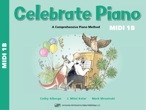 Celebrate Piano 1B Cover