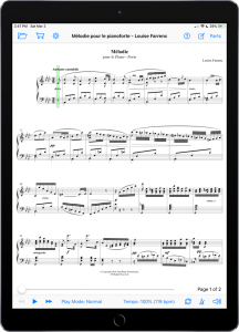 Mélodie pour le pianoforte by Louise Farrenc-iPad Portrait