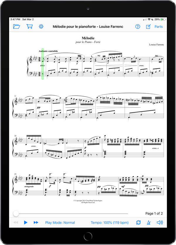 Mélodie pour le pianoforte by Louise Farrenc