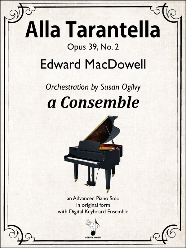 Alla Tarantella, Op. 39, No. 2 by MacDowell-Ogilvy-Cover