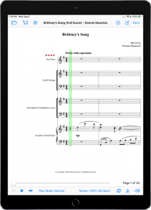 Brittney’s Song by Dennis Mauricio-iPad Portrait