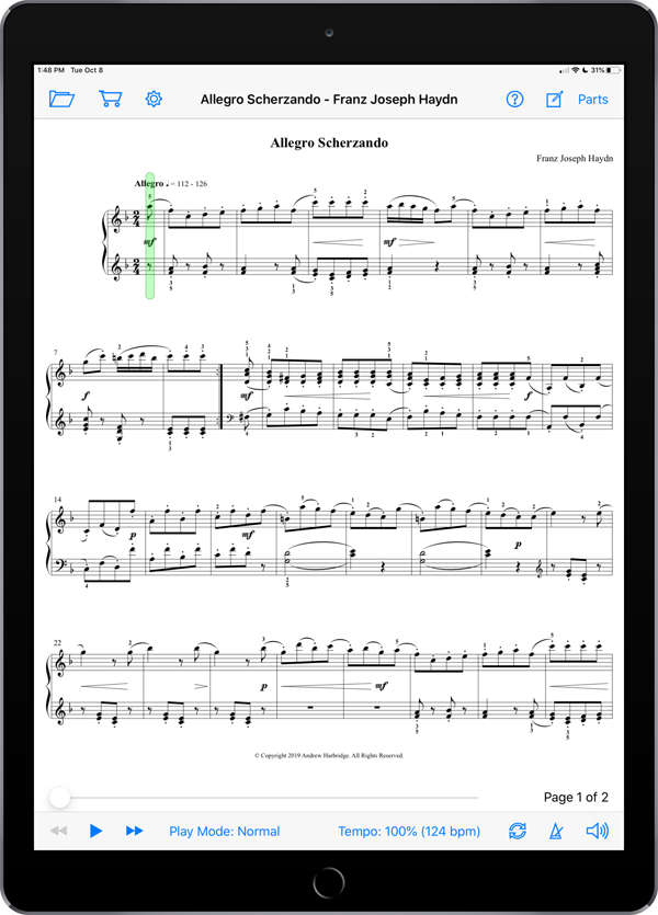Allegro Scherzando by Franz Joseph Haydn
