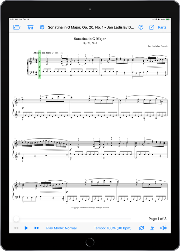 Sonatina in G Major, Op. 20, No. 1 by Jan Ladislav Dussek