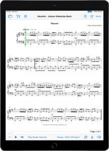 Musette by Johann Sebastian Bach-iPad Portrait