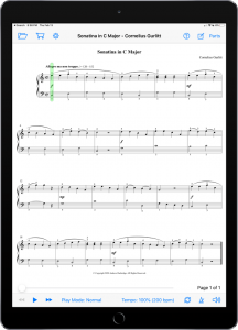 Sonatina in C Major by Cornelius Gurlitt-iPad Portrait