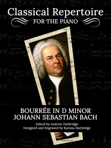 Bourrée in B Minor, BWV 1002 - Bach-Harbridge Cover