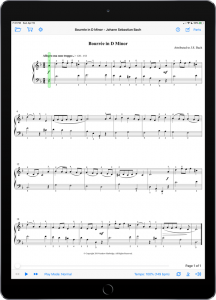 Bourrée in B Minor, BWV 1002 - Bach-Harbridge-iPad Portrait