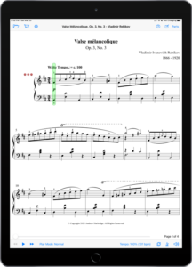 Valse mélancolique, Op. 3, No. 3 by Vladimir Rebikov-iPad Portrait