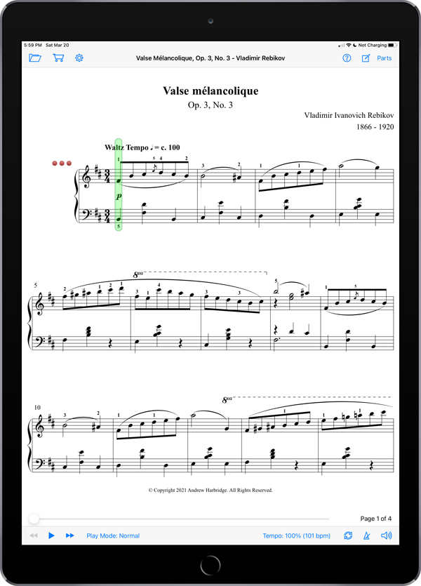 Valse mélancolique, Op. 3, No. 3 by Vladimir Rebikov