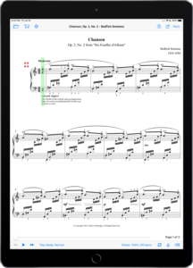 Chanson, Op. 2, No. 2 by Bedřich Smetana-iPad Portrait