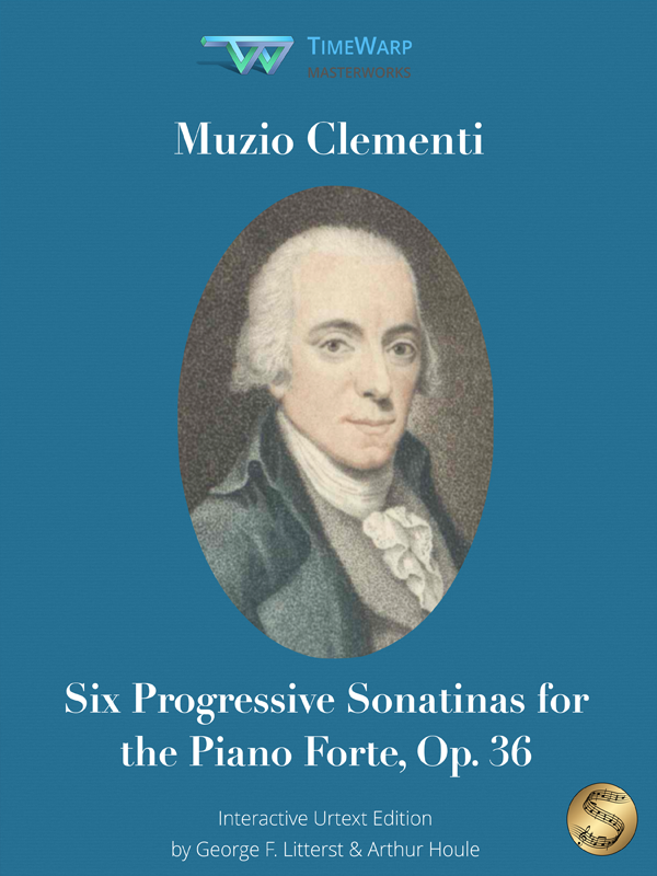 Six Progressive Sonatinas for the Piano Forte, Op. 36 by Muzio Clementi Cover