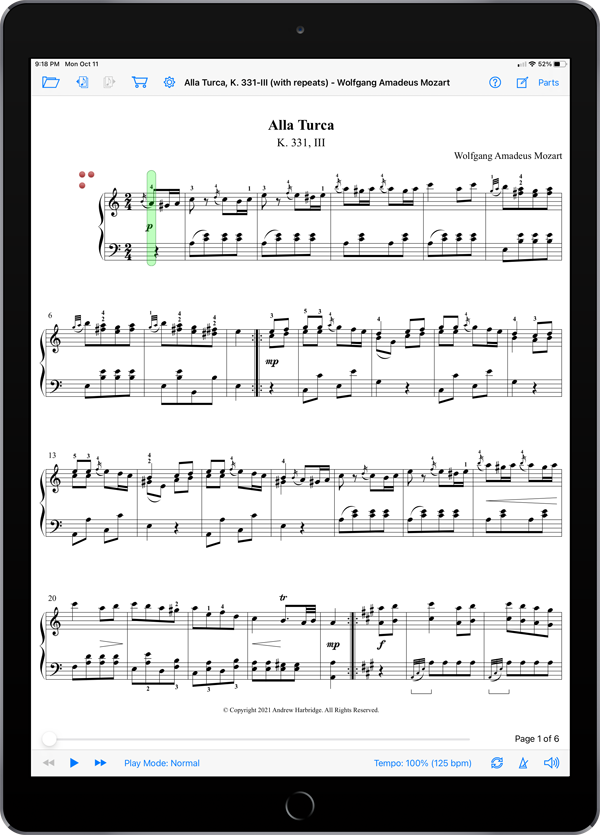 Alla Turca, K. 331-III by Wolfgang Amadeus Mozart