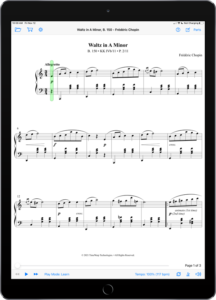 Waltz in A Minor, B. 150 by Frédéric Chopin-iPad Portrait