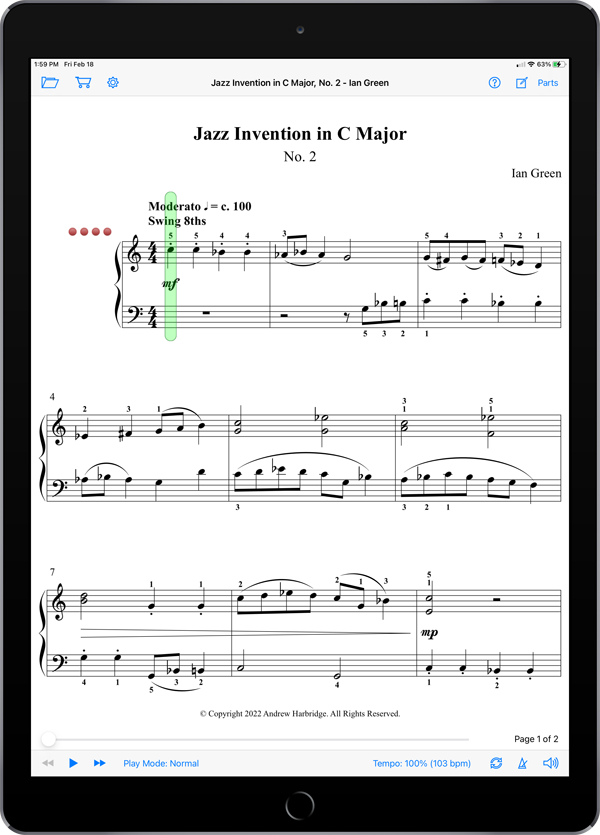 Inventions for the Beginner Pianist by Ian Green