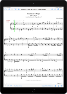 Sonatina in C Major, Op. 31, No. 1-I by Tobias Haslinger-iPad Portrait