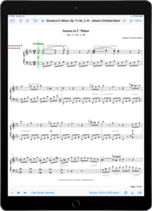 Sonata in C Minor, Op. 17, No. 2, III by Johann Christian Bach-iPad Portrait