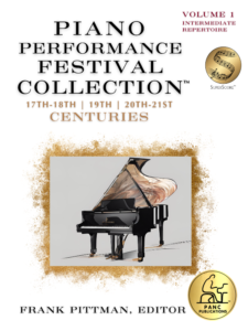 Piano Performance Festival Collection Volume 1 Cover